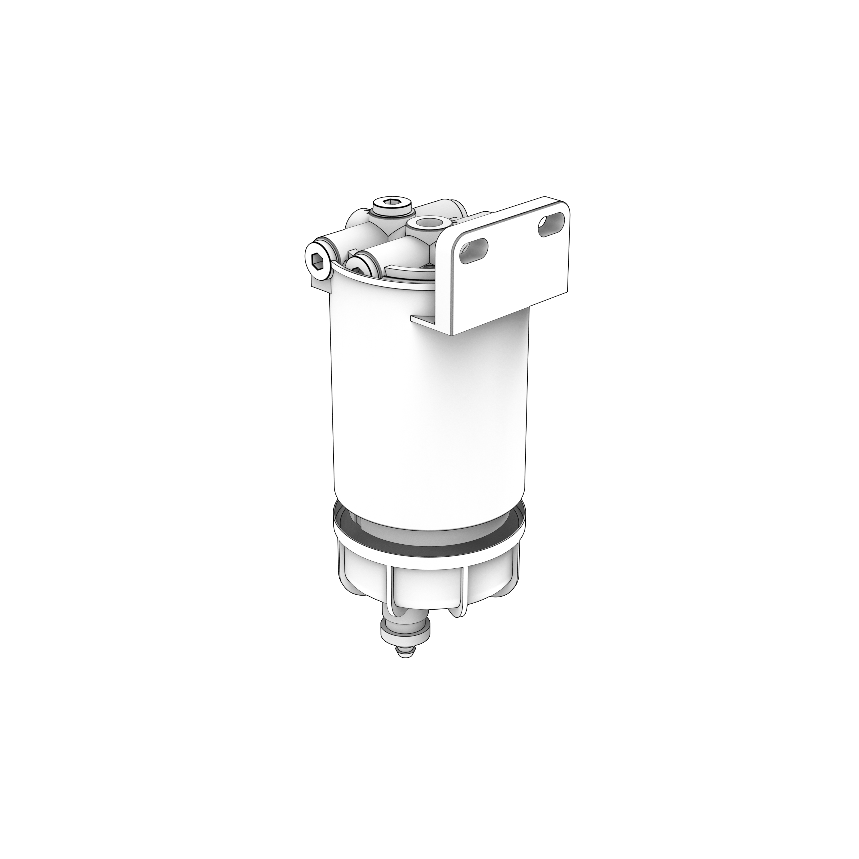fuel filter housing